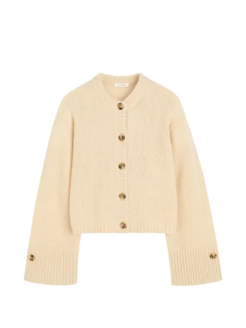 By Malene Birger Cierrou flared-sleeve cardigan Yellow 10389612B