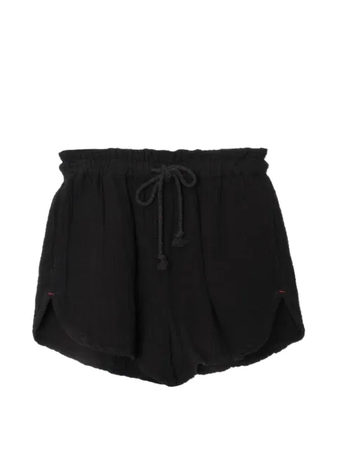 Xirena drawstring-fastening crinkled shorts Black X7CHG003
