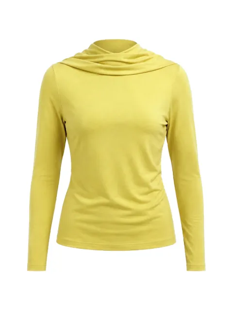 Esse Solina cowl-neck top Yellow 014TOP3SOLID