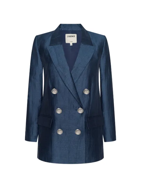 L'Agence Cambrie double-breasted blazer Blue 1999VRKDSEB