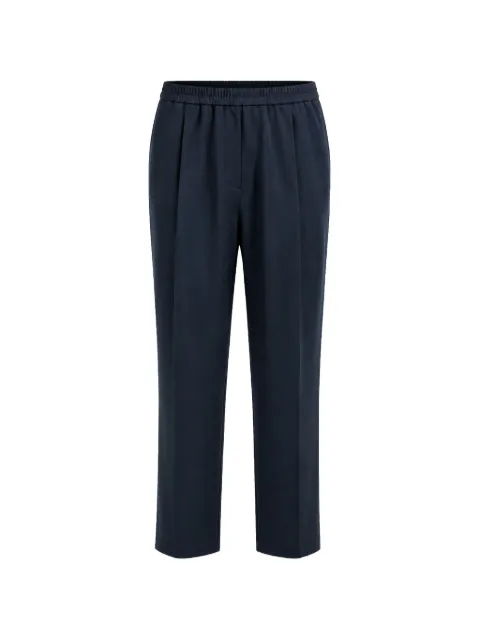 Eleventy elasticated-waist pleated trousers Blue M80PANM02TES0M085
