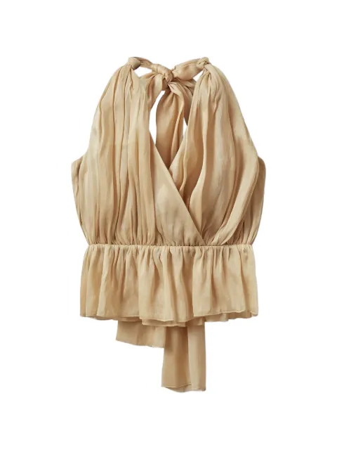 The Garment Prince V-neck top Neutrals 22436012