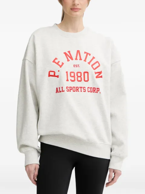 P.E Nation logo-detail sweatshirt Grey 261F118