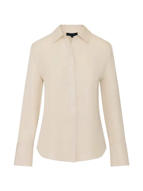 PATRICK ASSARAF long-sleeve silk shirt Neutrals W47D26B120