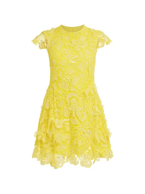 SIMKHAI Novelle lace mini dress Yellow 2261161HBUTTERCREAMMULTI
