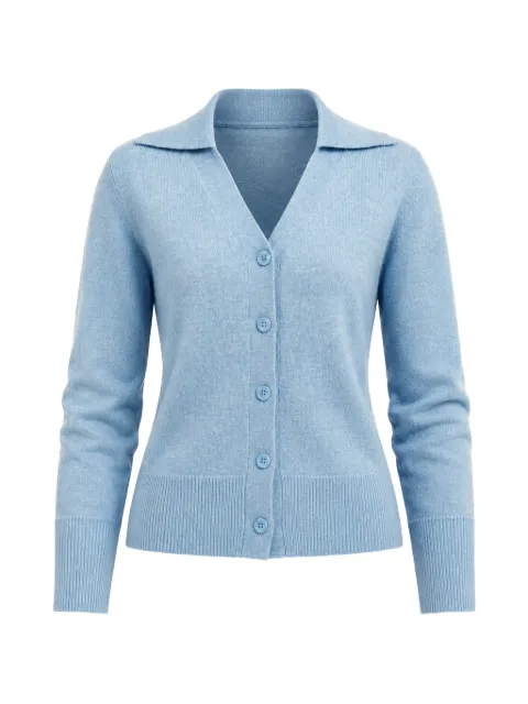 Autumn Cashmere Jonny Collar long-sleeve cardigan Blue R14553QWEDGEWOOD