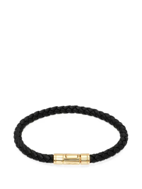 TOM FORD woven leather bracelet Gold JM026ALE009G