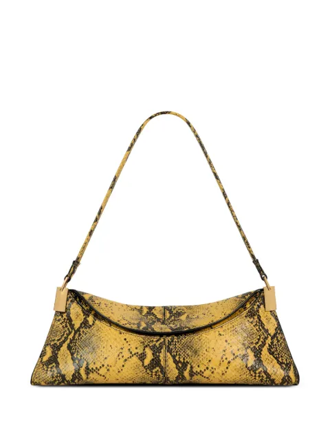 Balmain 64-83 small bag in python-effect leather Yellow HN0AE095LVPI