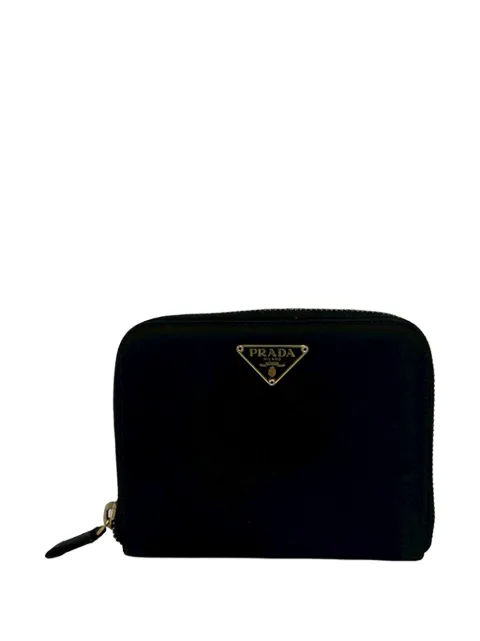 Prada Pre-Owned 2000-2013 Tessuto Zip Wallet small wallets Black QWI3T5MLAA62ZXCR