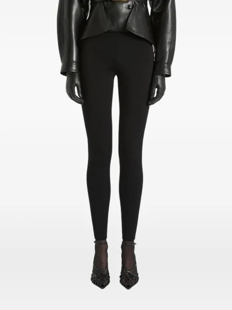 Balmain high-waisted Milano jersey trousers Black PA0000000064