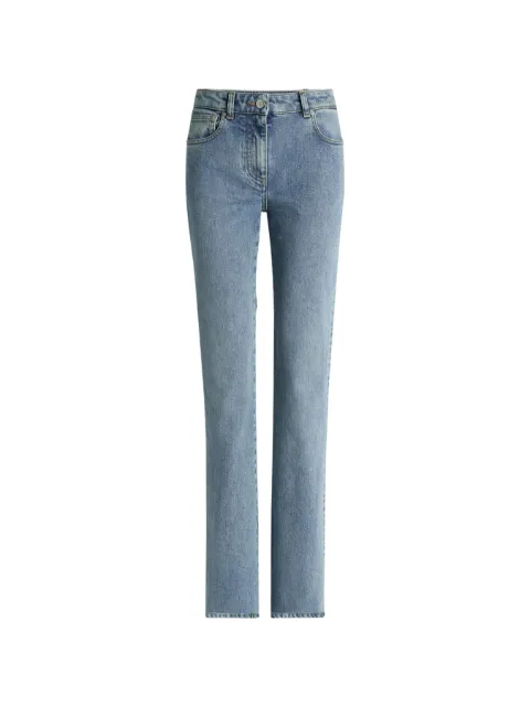 Balmain bootcut faded denim jeans Blue PA0000000008