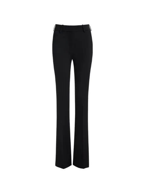 Balmain low-waisted wool-satin trousers Black PA0000000052