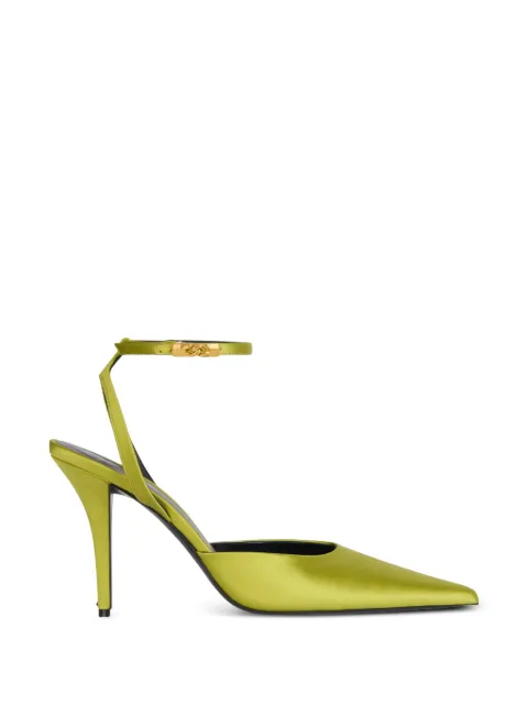 Balmain satin court shoes Green HN0UA295TRSO