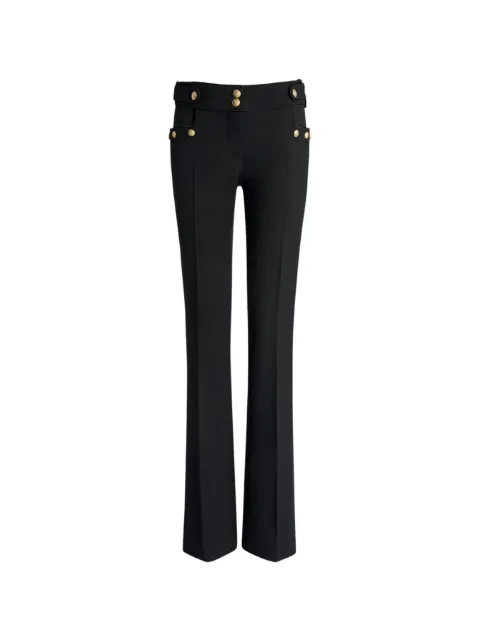 Balmain pleated wool gabardine trousers Black PA0000000065