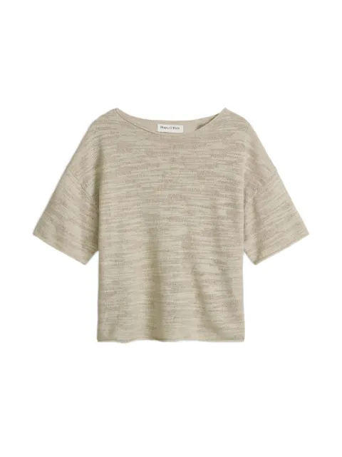 Marc O'Polo short-sleeve knit sweater Neutrals 5000014414