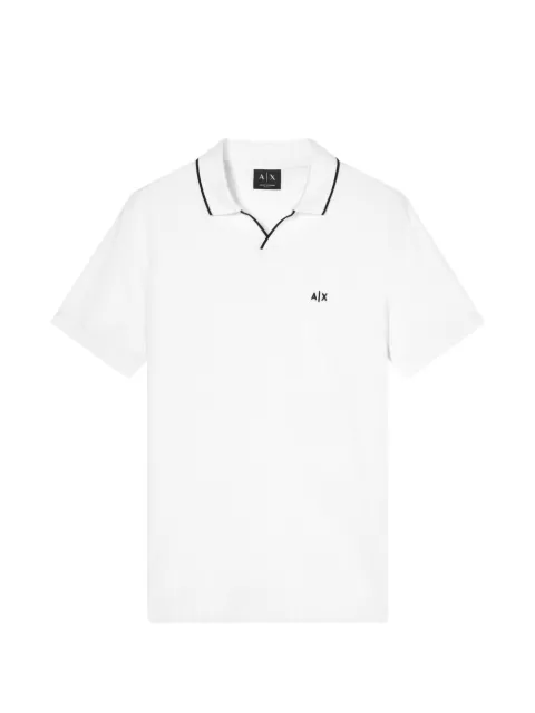 Armani Exchange logo-embroidered polo shirt White XM002401AF1