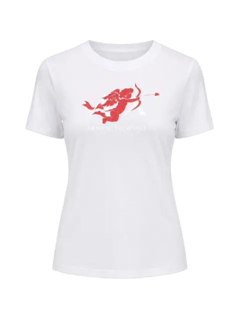 Armani Exchange logo-print cotton T-shirt White XW002296AF17