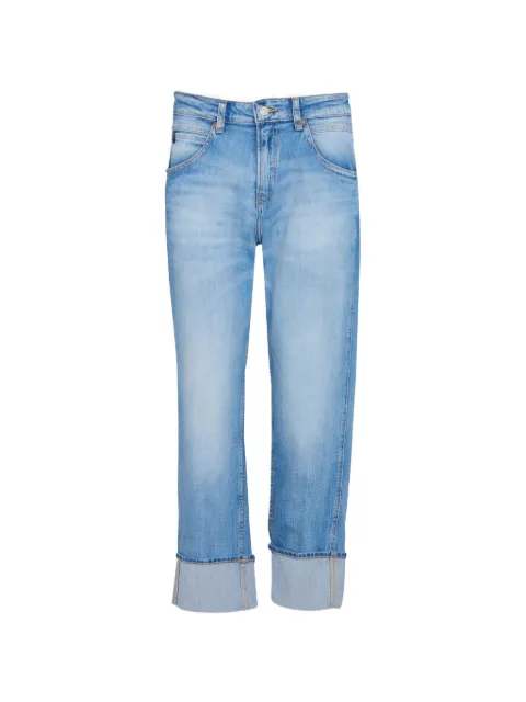 Les Temps des Cerises faded turn-up jeans Blue JF460JAMW1650