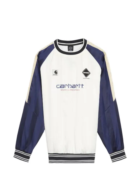 Carhartt WIP x F.C.Real Bristol Warm Up Piste sweatshirt White A261047