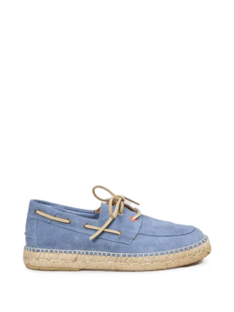 ABARCA contrast-stitching boat shoes Blue NAUTICO