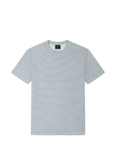 Armani Exchange monogram-print cotton T-shirt Blue XM002511AF1