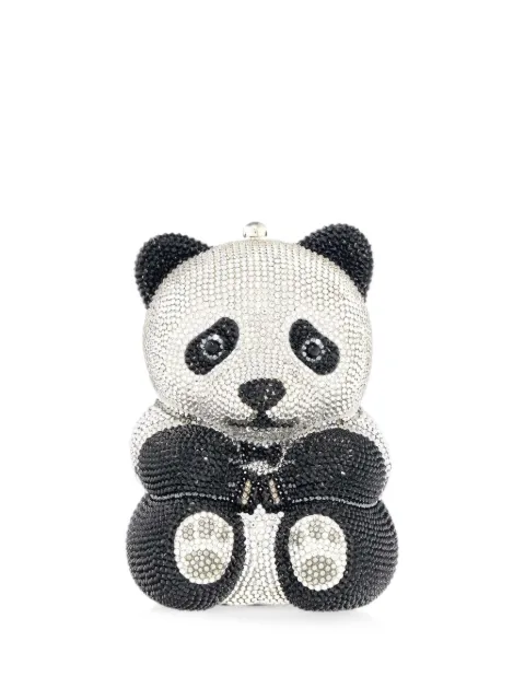 Judith Leiber Teddy Bear Ling crystal-embellished panda mini bag White M29282