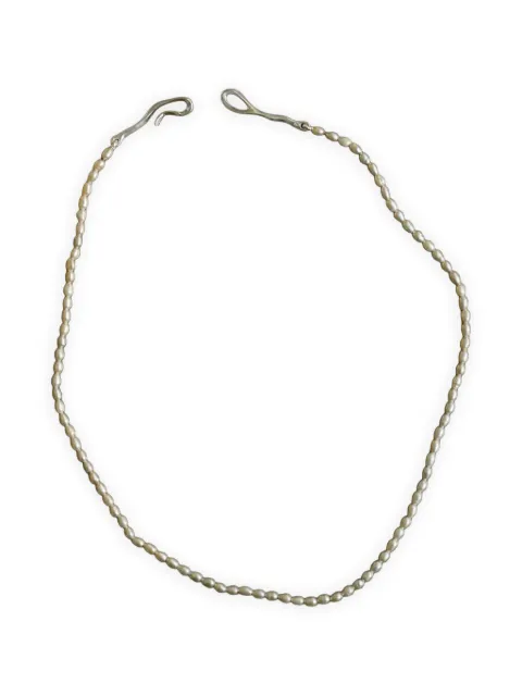 PEARL & CAVIAR Oriana pearl-embellished necklace Silver ORIANA