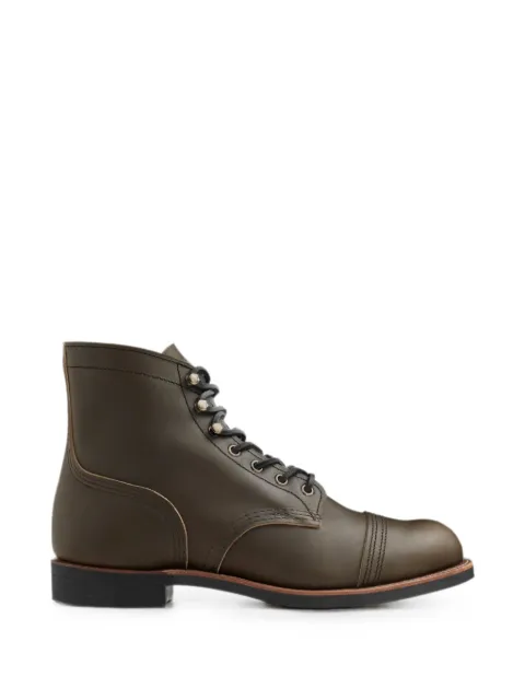Red Wing Shoes Iron Ranger biker boots Green 8078