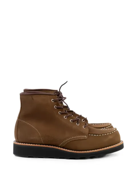 Red Wing Shoes Moc Toe ankle boots Brown 3605