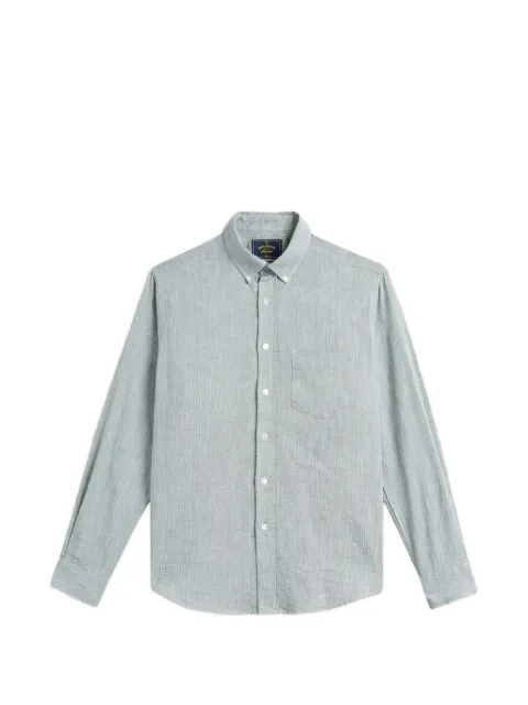 Portuguese Flannel button-down collar chest-pocket shirt Blue GRANULAR