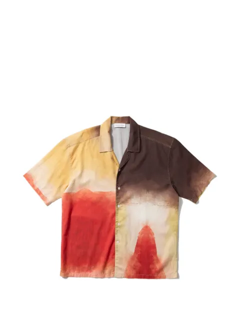 Edmmond Studios watercolour-print short-sleeve shirt Neutrals 1261025060