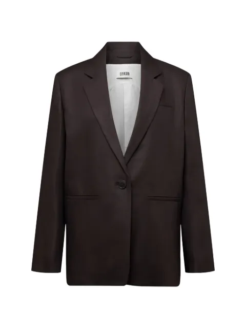 Drykorn Mowtie single-breasted blazer Brown MOWTIE126115