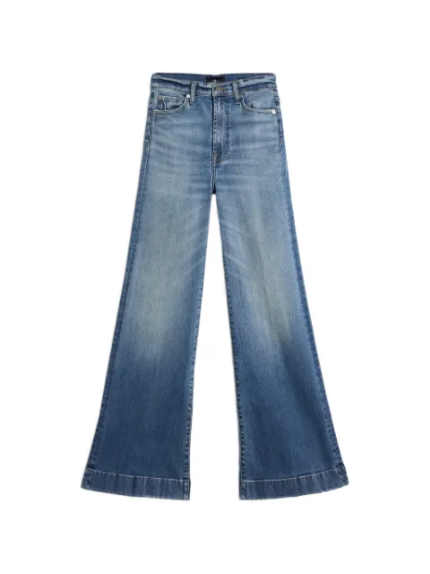 7 For All Mankind faded-effect wide-leg jeans Blue 7U34044A