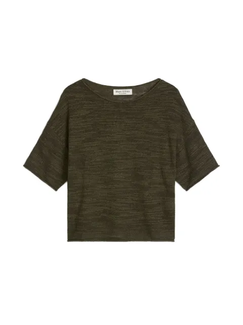 Marc O'Polo fine-knit short-sleeved sweater Green 5000014414