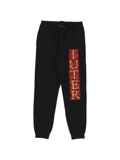 IUTER Mediolanum logo-print track pants Black 23WISP31
