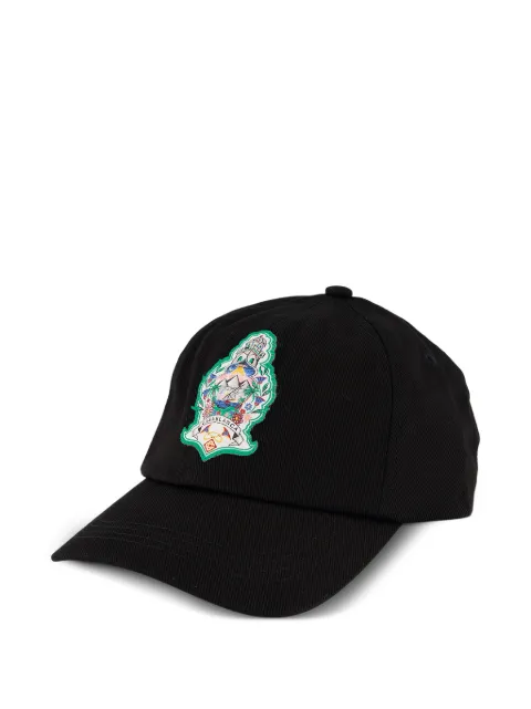 Casablanca Hotel Emblem baseball cap Black APF26HAT00203