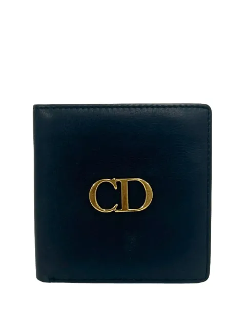 Christian Dior Pre-Owned 2010-2026 Leather CD Bifold Wallet small wallets Blue I0840943KFWVNOJU