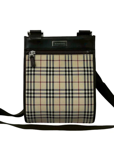 Burberry Pre-Owned 2000-2017 House Check Canvas crossbody bag Neutrals 9Z35TEFCK2U2UMZS