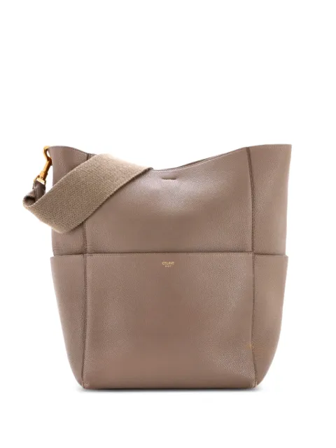 Celine Pre-Owned Sangle Seau Bag Calfskin Large shoulder bag Brown PWKSJB7HMP9HSAD5