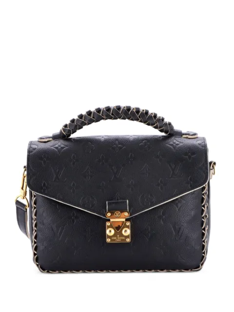 Louis Vuitton Pre-Owned Braided Handle Pochette Metis Monogram Empreinte Leather crossbody bag Black CP8MUI9MMF2L3V2I