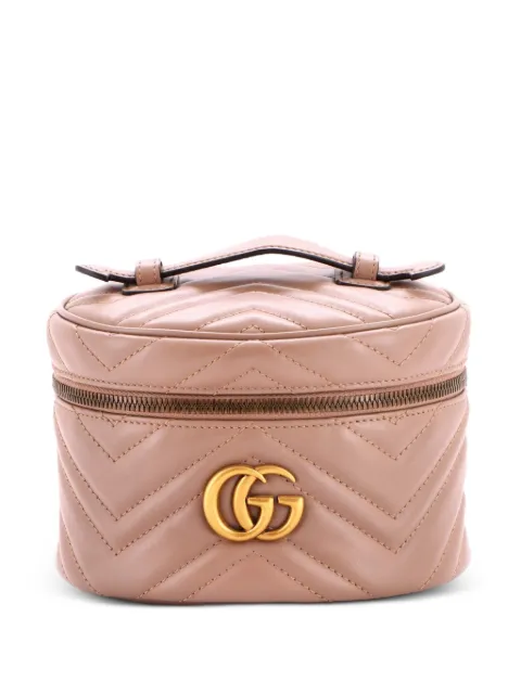 Gucci Pre-Owned GG Marmont Vanity Matelasse Leather Mini backpack Neutrals 1I67TGC97CE4DYLY
