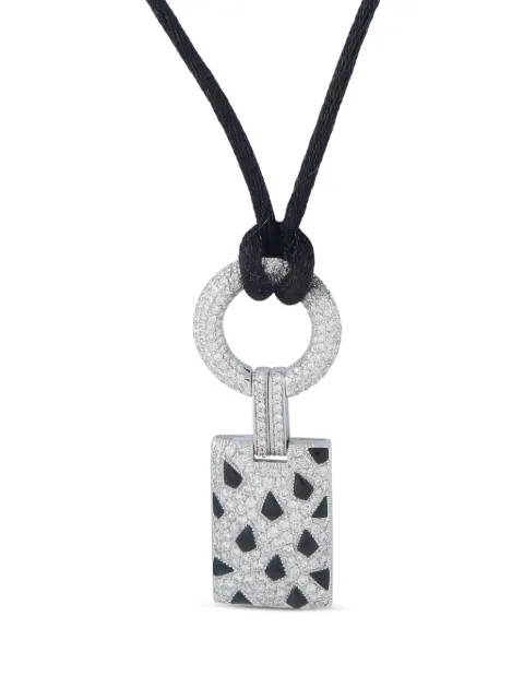 Cartier Panthere diamond and onyx necklace Silver CA08060426
