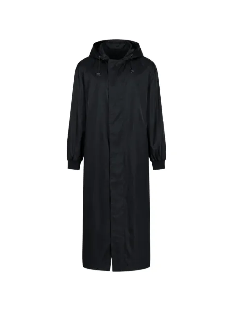 Dolce & Gabbana hooded long-line raincoat Black JKT4058