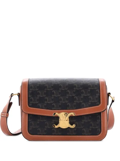 Celine Pre-Owned Triomphe Triomphe Coated Canvas Medium shoulder bag Brown Q40KV8A04K7S8AXV