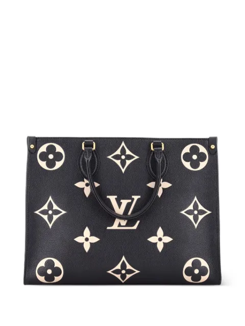 Louis Vuitton Pre-Owned OnTheGo Tote Bicolor Monogram Empreinte Giant MM shoulder bag Black DTN27A1M5NML1ALT