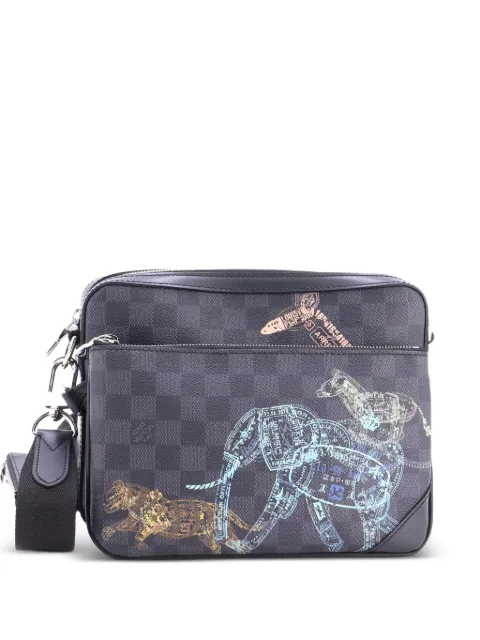 Louis Vuitton Pre-Owned Trio Messenger Bag Limited Edition Wild Animals Damier Graphite crossbody bag Black AYNWZF3IUE11V4RO