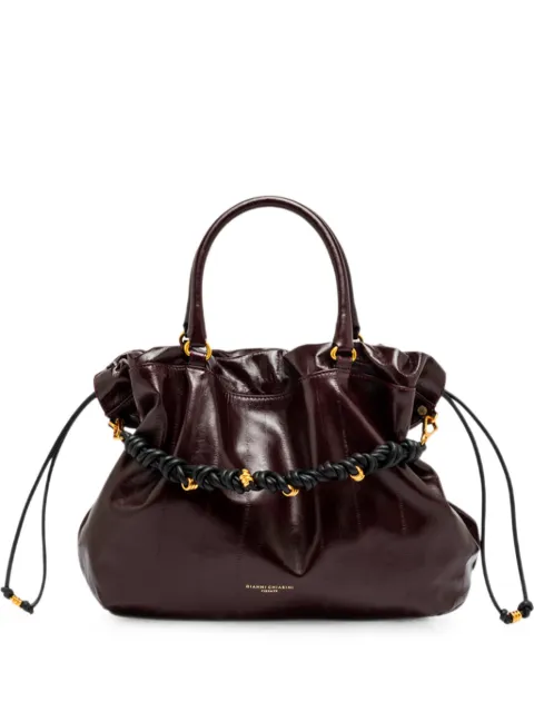 GIANNI CHIARINI large Morgana leather shoulder bag Red BS12261EEL