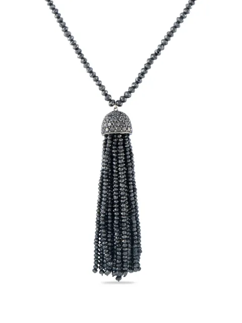 Ivanka Trump black-diamond tassel necklace Black IT17060326