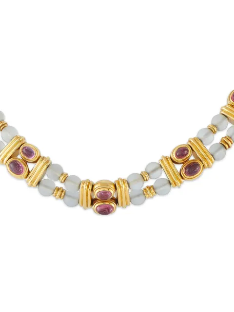 Boucheron Pre-Owned rock crystal and tourmaline necklace Gold BO14060326