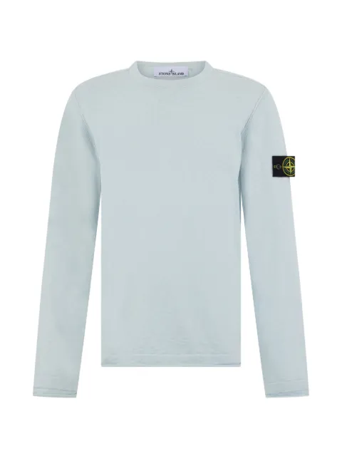 Stone Island logo-patch sweater Blue 5100052S00B0